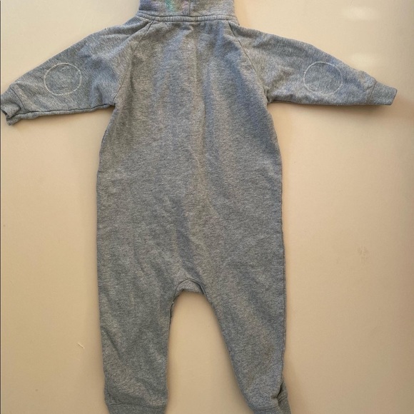 Gray Label heather grey hooded jumpsuit 12/18mo - Picture 2 of 3